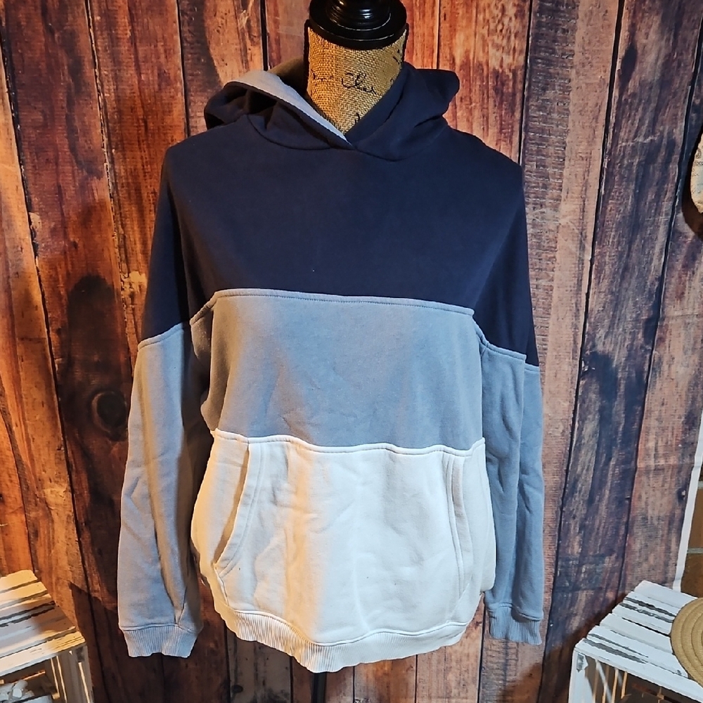 American Eagle Colorblock Pullover Hoodie Size Medium